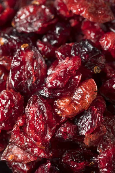 Biologische Rauwe Droge Cranberries Een Kom — Stockfoto