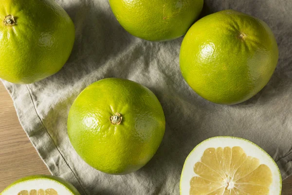 Verde Crudo Orgánico Dorado Pomelo Listo Para Comer —  Fotos de Stock