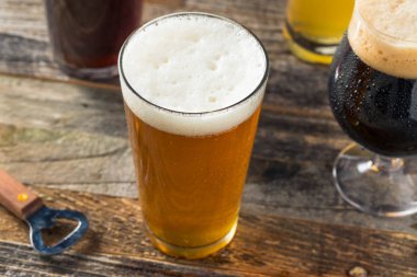 Ferahlatıcı soğuk zanaat bira çeşitlilikte Ipa Lager ve yiğit