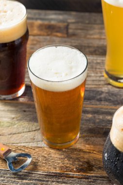 Ferahlatıcı soğuk zanaat bira çeşitlilikte Ipa Lager ve yiğit