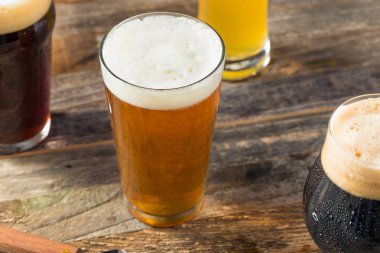Ferahlatıcı soğuk zanaat bira çeşitlilikte Ipa Lager ve yiğit