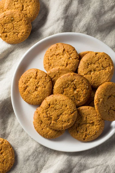 Homemade Ginger Snap Cookies Ready Eat — Stock Photo, Image