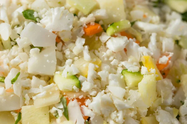 Raw Organic White Cauliflower Rice Bowl — Stok Foto