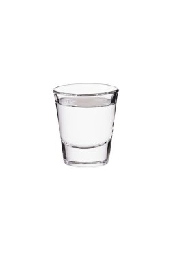 Beyaz kırpma yolu ile ferahlatıcı votka Shot cam