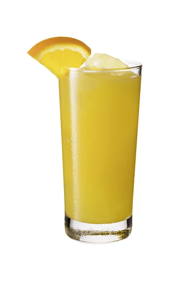 Refreshing Vodka Screwdriver Cocktail White Clipping Path — Stock Photo, Image