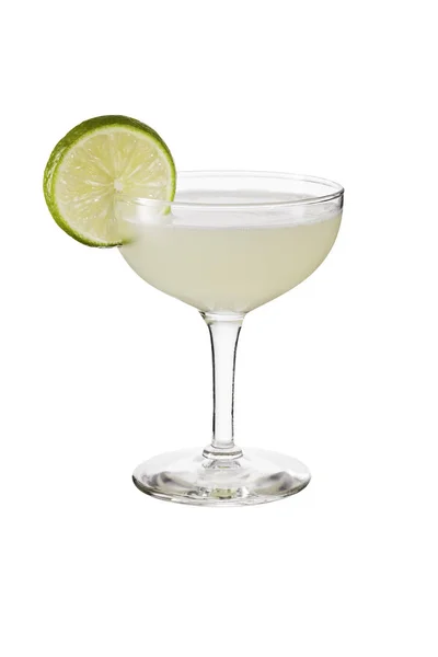 Rinfrescante Cocktail Vodka Gimlet Bianco Con Percorso Ritaglio — Foto Stock