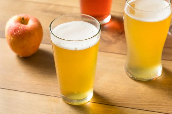 Assorted Alcoholic Hard Cider Flight — Stock Photo, Image