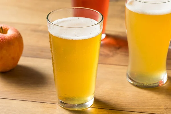 Assorted Alcoholic Hard Cider Flight — Stock Photo, Image