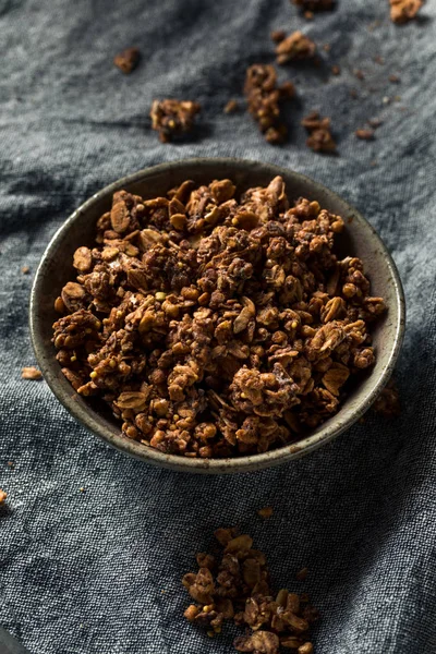 Hemgjord choklad Granola i en skål — Stockfoto