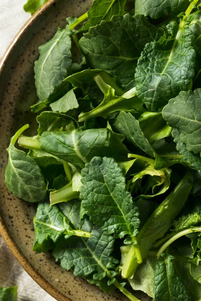 Raw Green Organic Baby Kale — Stock Photo, Image