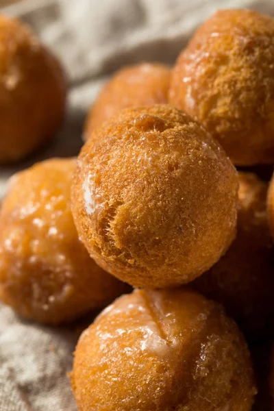 Homemade Glazed Donut Holes — Stock Photo, Image