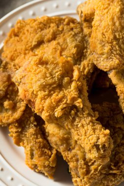 Homemade Southern Fried Chicken Dinner clipart