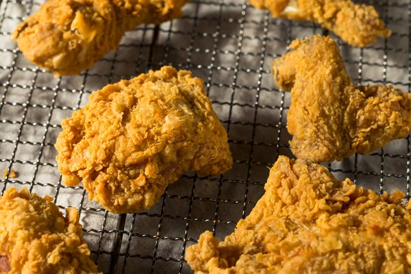 Dîner de poulet frit maison du Sud — Photo