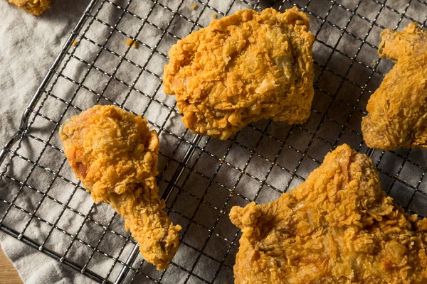 Cena di pollo fritto meridionale fatto in casa — Foto Stock