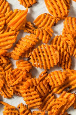 Ev yapımı tatlı patates Waffle kızartması