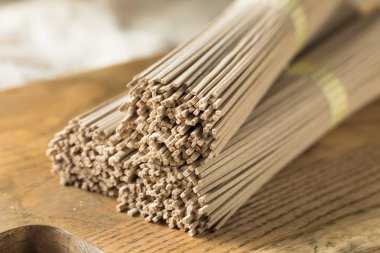 Organik buğday Soba noodle kurutulmuş