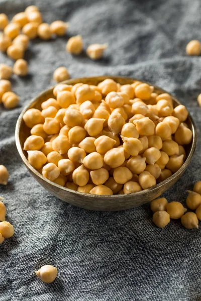 Ceci Biologici Raw Garbanzo Bean — Foto Stock