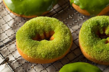 Ev yapımı yeşil çay Matcha çörek