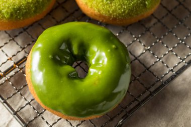 Ev yapımı yeşil çay Matcha çörek