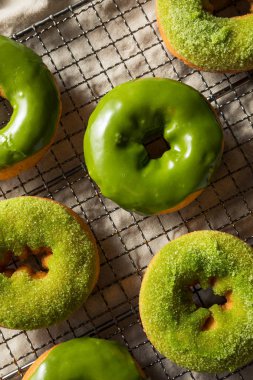 Ev yapımı yeşil çay Matcha çörek