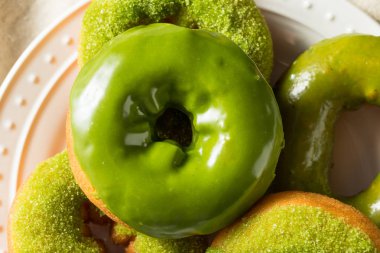 Ev yapımı yeşil çay Matcha çörek