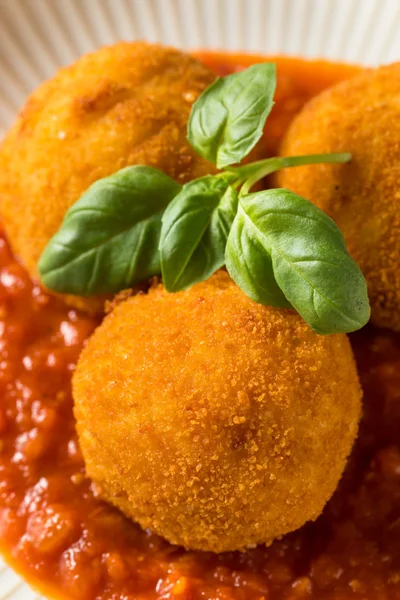 Homemade Deep Fried Risotto Arancini — Stock Photo, Image