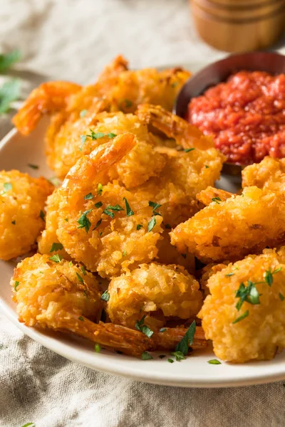 Homemade Fried Coconut Shrimp — Stock Photo, Image