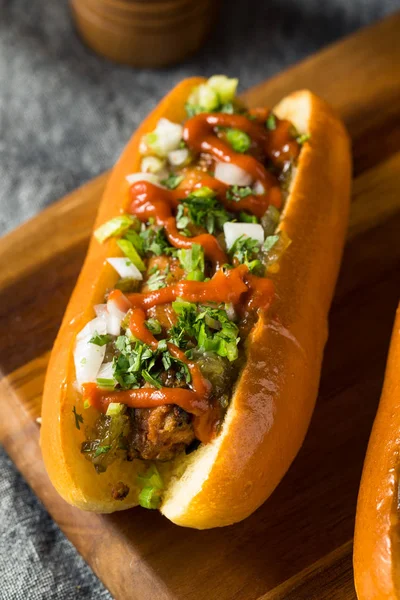 Hausgemachte Gourmet-vegane Würstchen — Stockfoto