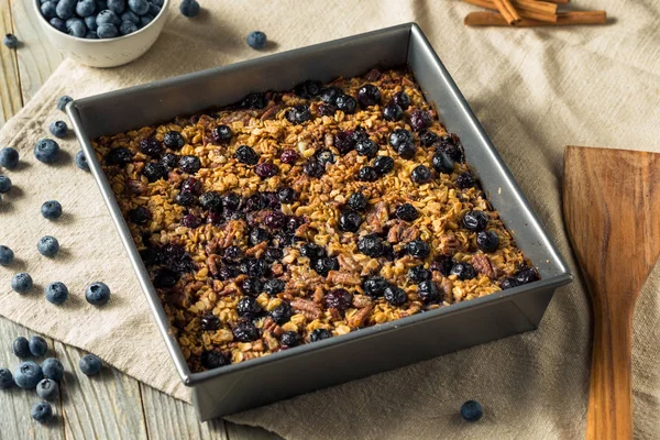 Healthy Homemade Baked Oatmeal — Stock Photo, Image