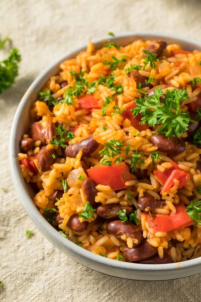 Cajún casero leer frijoles y arroz — Foto de Stock