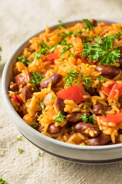 Homemade Cajun Read Beans and Rice — Stock Photo, Image