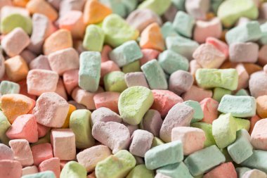 Şekerli tatlı Marshmallow sadece tahıl