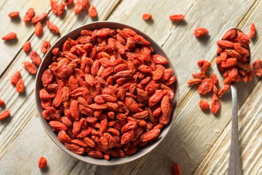Ham kırmızı organik Goji çilek