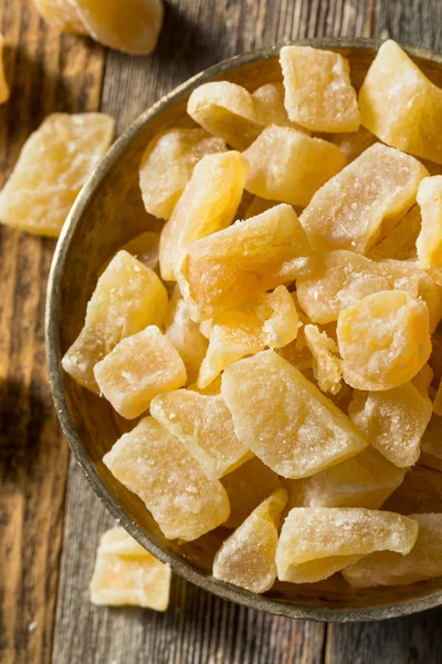 Organic Sweet Candied Ginger Treats — Stock Photo, Image