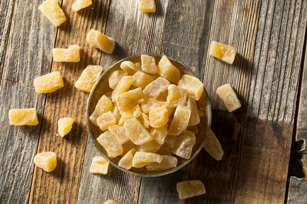 Organic Sweet Candied Ginger Treats — Stock Photo, Image