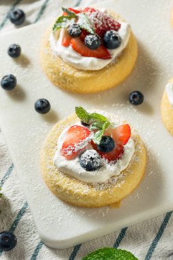 Meyveli Ev Yapımı Mini Sünger Kek Bardakları