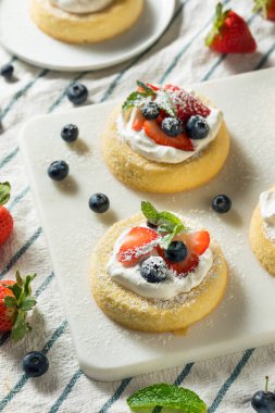 Meyveli Ev Yapımı Mini Sünger Kek Bardakları