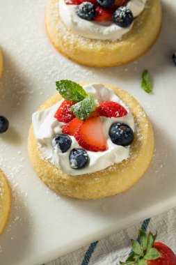 Meyveli Ev Yapımı Mini Sünger Kek Bardakları