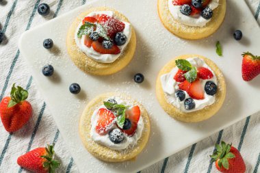 Meyveli Ev Yapımı Mini Sünger Kek Bardakları