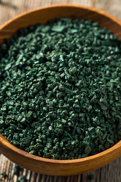 Сировина, Зелена органічна Алгеа спіруліна — стокове фото