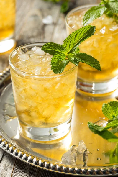 Homemade Kentucky Bourbon Mint Julep — Zdjęcie stockowe