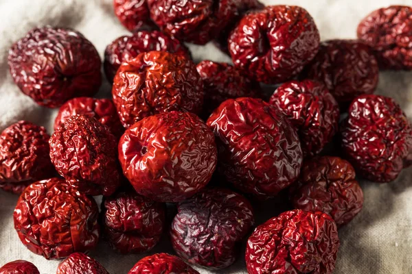 Bio getrocknete rote Jujube-Früchte — Stockfoto