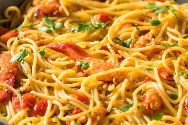 Pikante hausgemachte Hummerpasta — Stockfoto