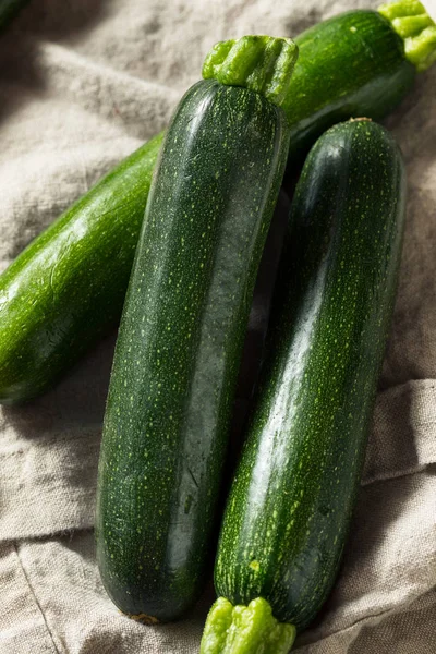 Rohe grüne Bio-Zucchini — Stockfoto