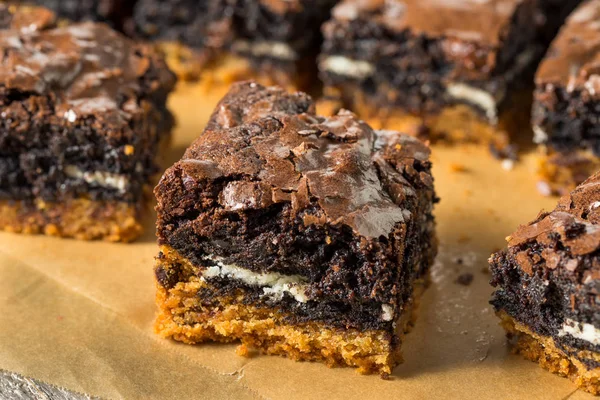 Brownies caseros de chocolate cachonda —  Fotos de Stock