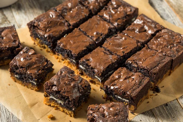 Coklat buatan sendiri Brownies Slutty — Stok Foto