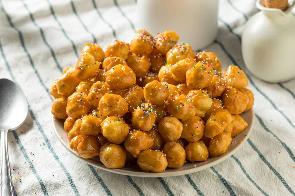 Homemade Sweet Italian Struffoli — Stock Photo, Image