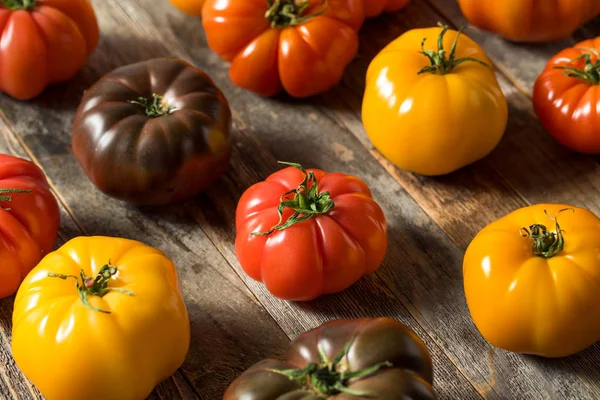 Healthy Organic Heirloom Tomatoes — Stock Photo, Image