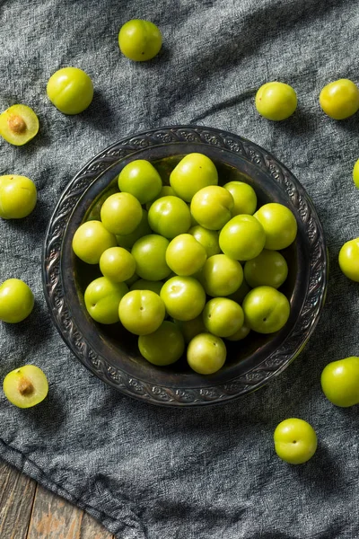 Raw Green Organic Sour Plums