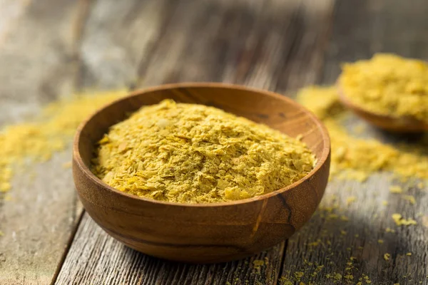 Raw Yellow Organic Nutritional Yeast — Stock Photo, Image